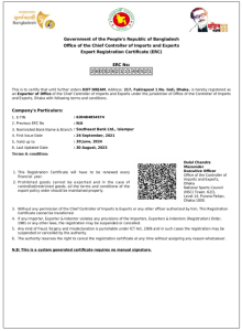 Export-certification